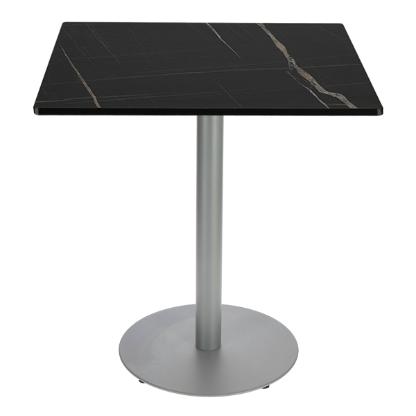 Circle Table- Square Top Compact HPL 12 mm