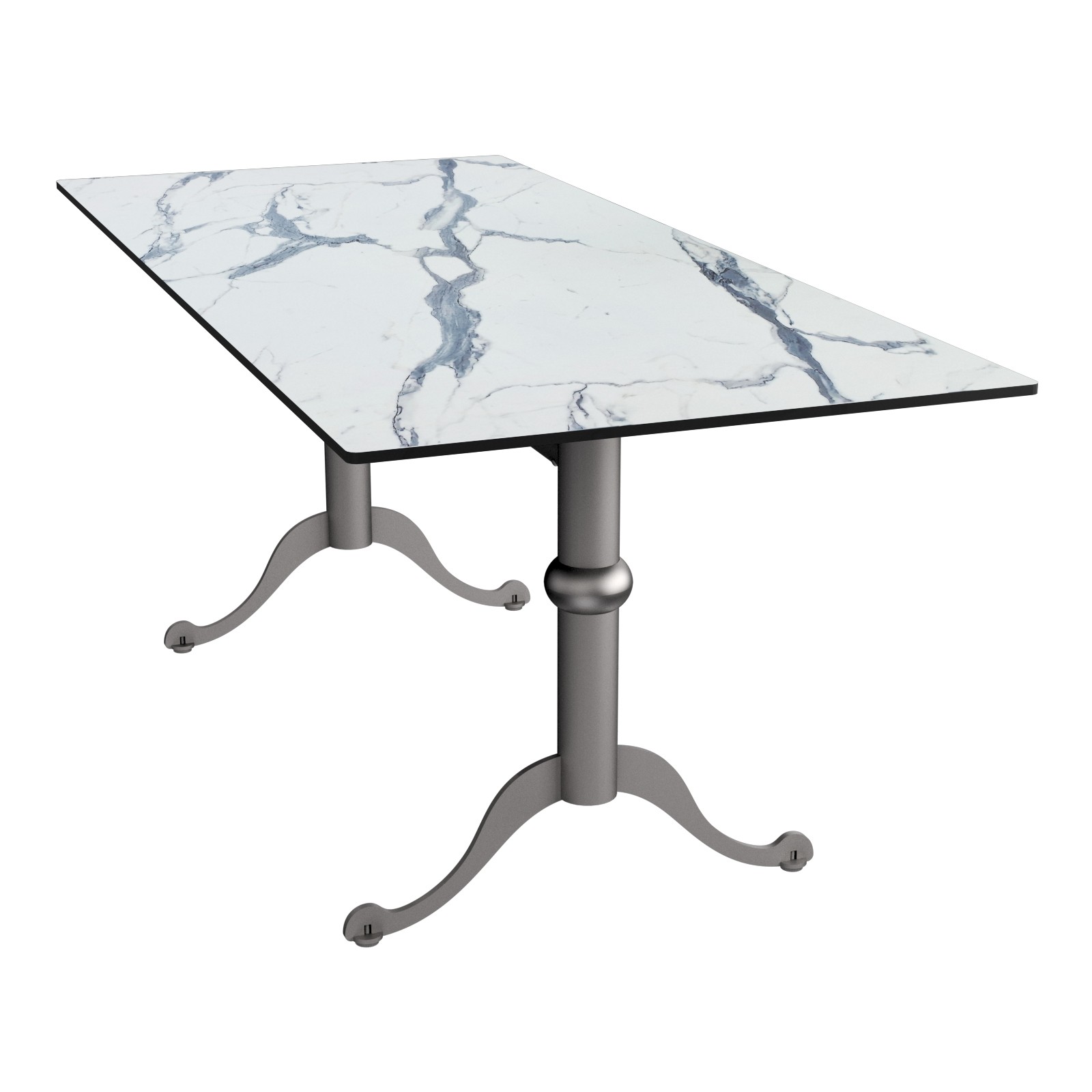Caesar Long Table- Rectangular Top Compact HPL 12 mm