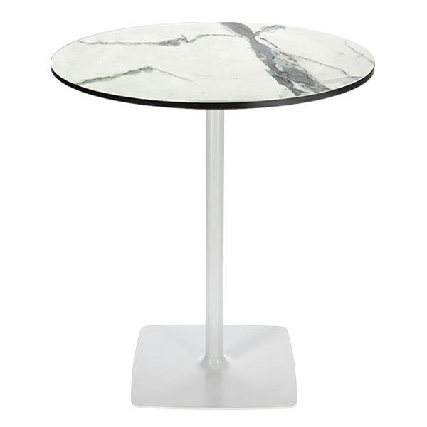 New Square Table - Round Top Compact HPL 12 mm