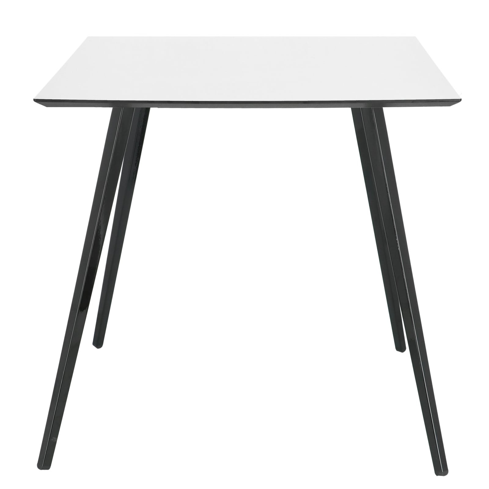 Table 4Legs noire - Plateau carré Compact HPL 12 mm