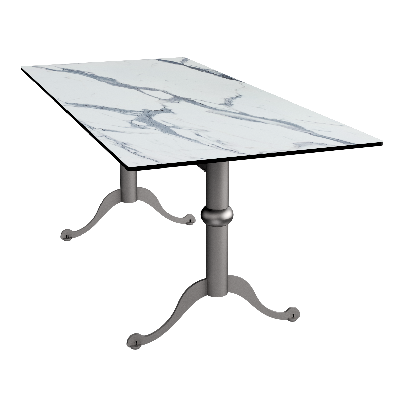 Table Longue Caesar - Plateau Rectangulaire Compact HPL 12 mm
